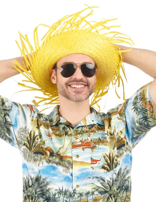 Photo du produit Chapeau Hawaï jaune adulte