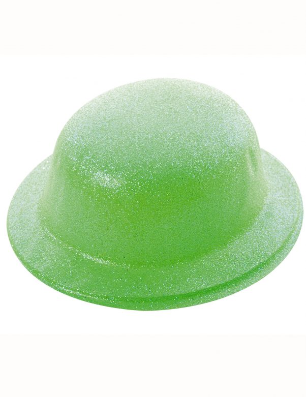 Photo du produit Chapeau melon pailleté vert adulte