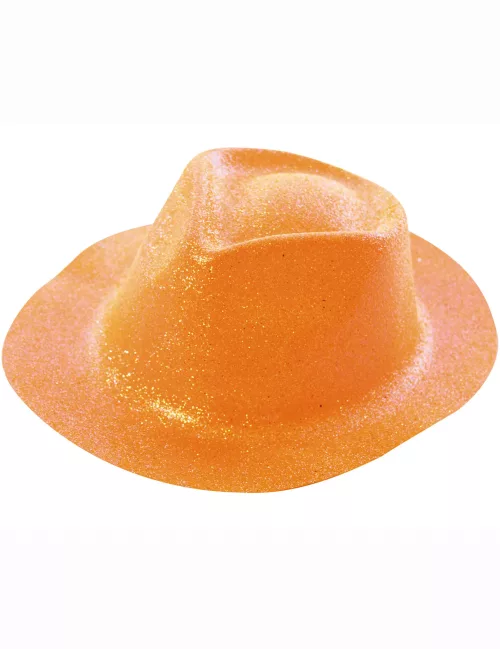 Photo du produit Chapeau pailleté orange adulte