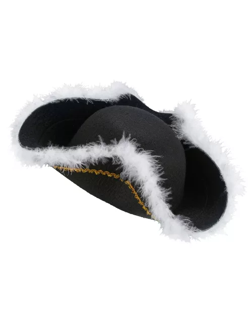 Photo du produit Chapeau pirate à plumettes adulte