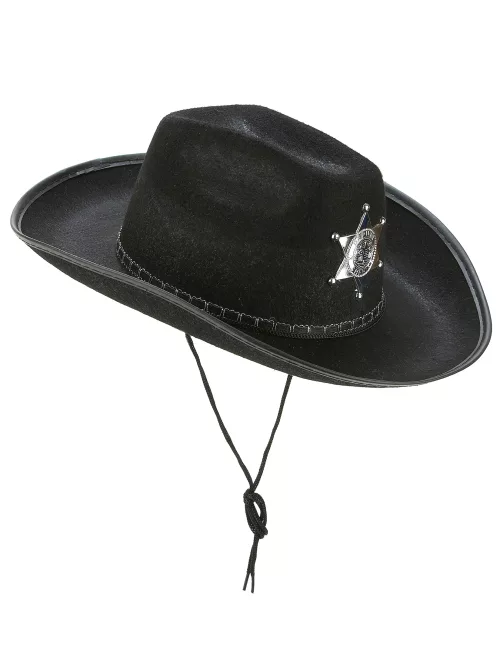 Photo du produit Chapeau Sherif noir adulte