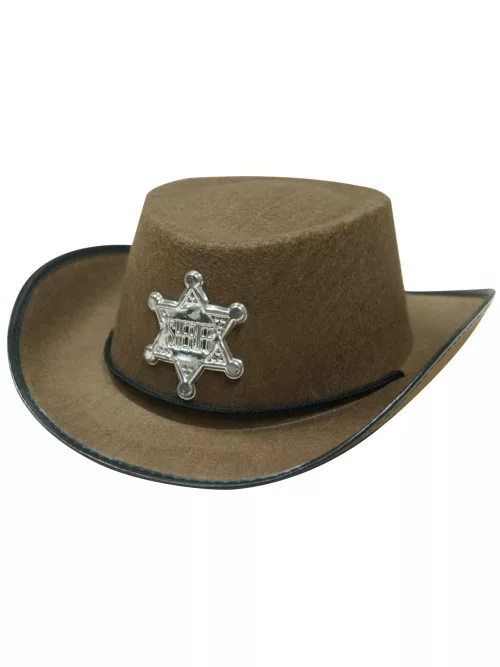 Photo du produit Chapeau shériff marron enfant