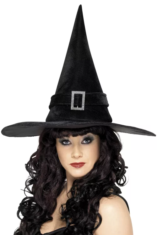 Photo du produit Chapeau sorcière noir chic femme