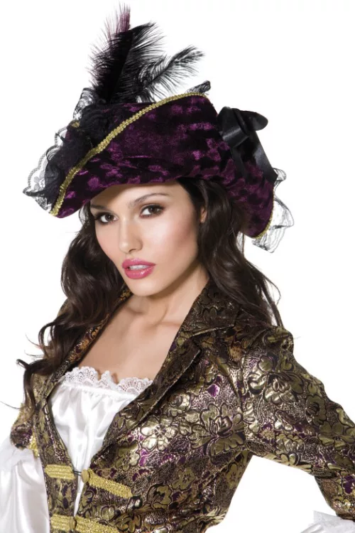 Photo du produit Chapeau violet pirate femme