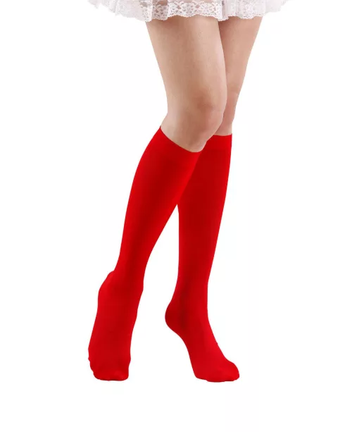 Photo du produit Chaussettes longues rouges 53 cm adulte