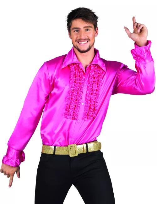 Photo du produit Chemise disco homme rose