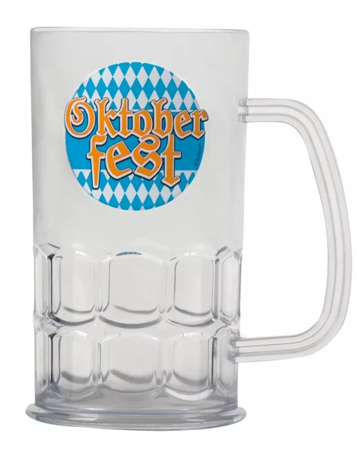 Photo du produit Chope de bière transparente 14 cm Fête de la bière