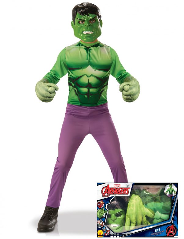 Photo du produit Coffret classique Hulk avec gants géants garçon