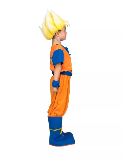 Photo du produit Coffret déguisement Super Saiyan Goku Dragon Ball enfant avec perruque