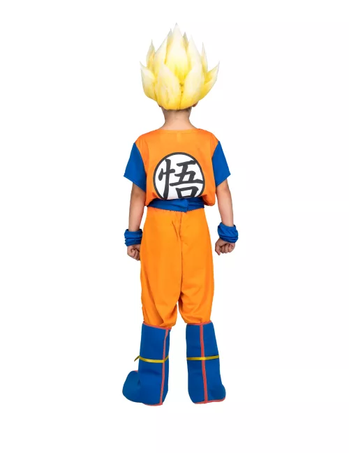 Photo du produit Coffret déguisement Super Saiyan Goku Dragon Ball enfant avec perruque