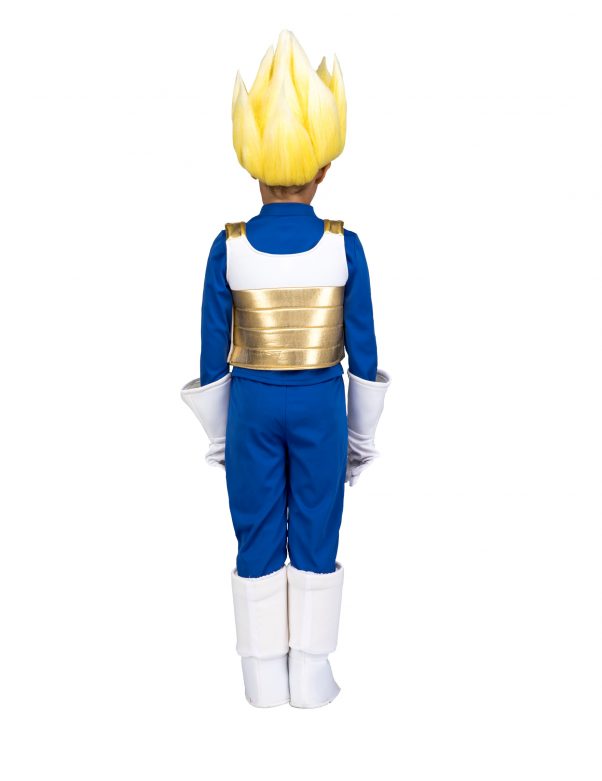 Photo du produit Coffret déguisement Super Saiyan Vegeta Dragon Ball enfant avec perruque