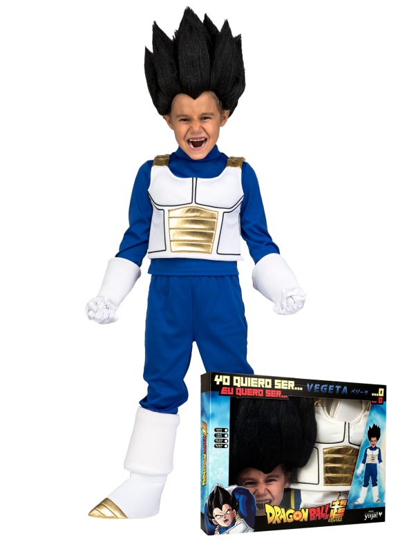 Photo du produit Coffret déguisement avec perruque Vegeta Dragon Ball enfant