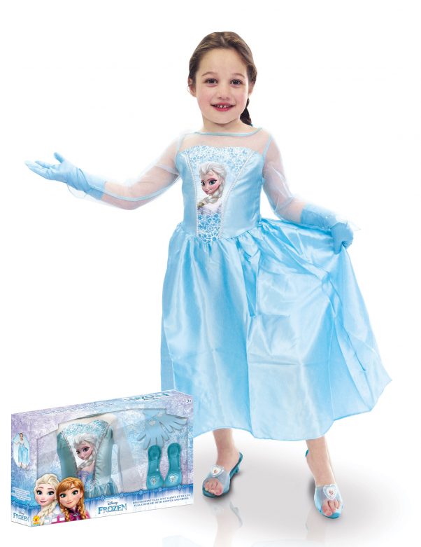 Photo du produit Coffret Déguisement et accessoires Elsa Reine des neiges enfant