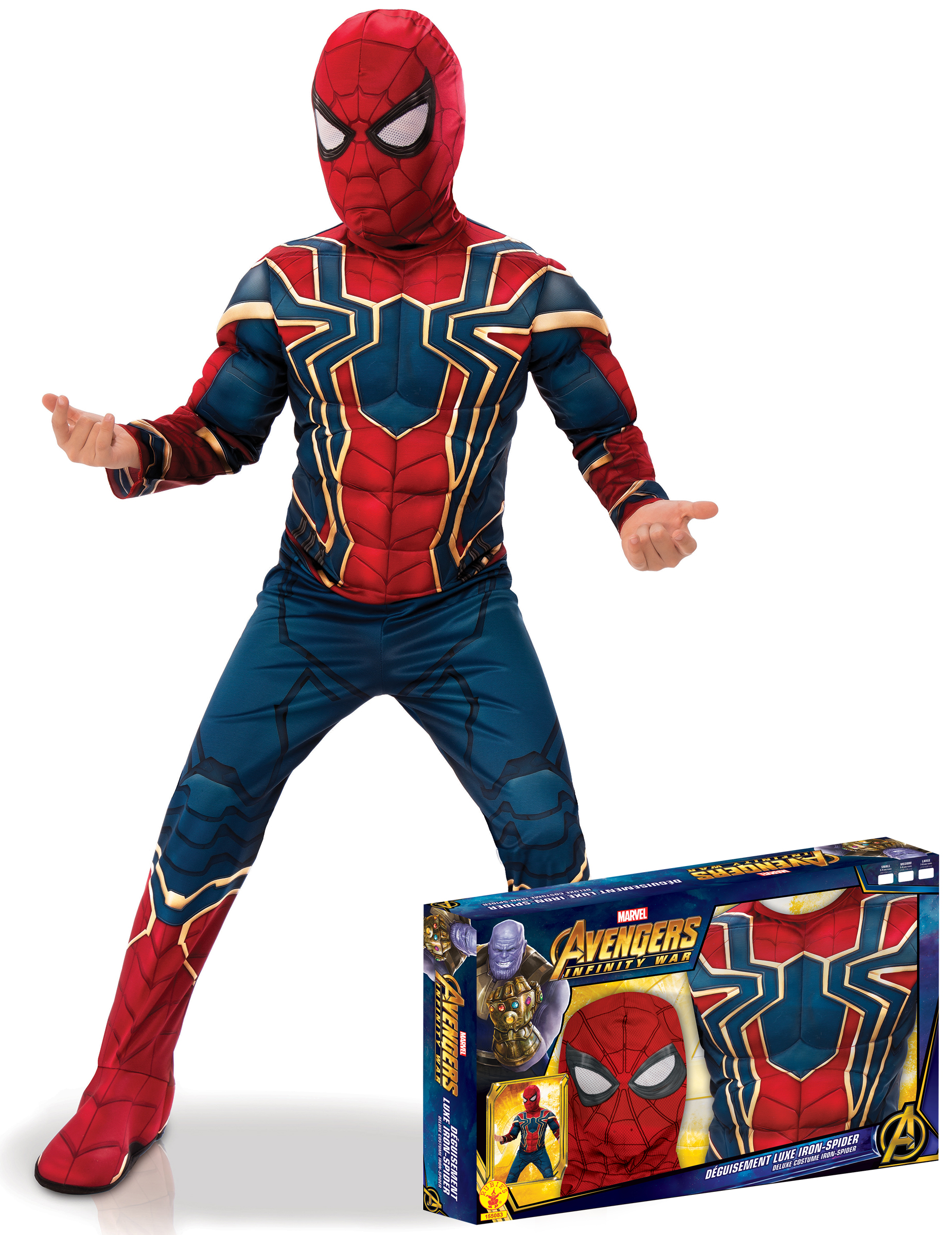 Coffret luxe Iron Spider Infinity War garçon – Aussitôt Fêtes