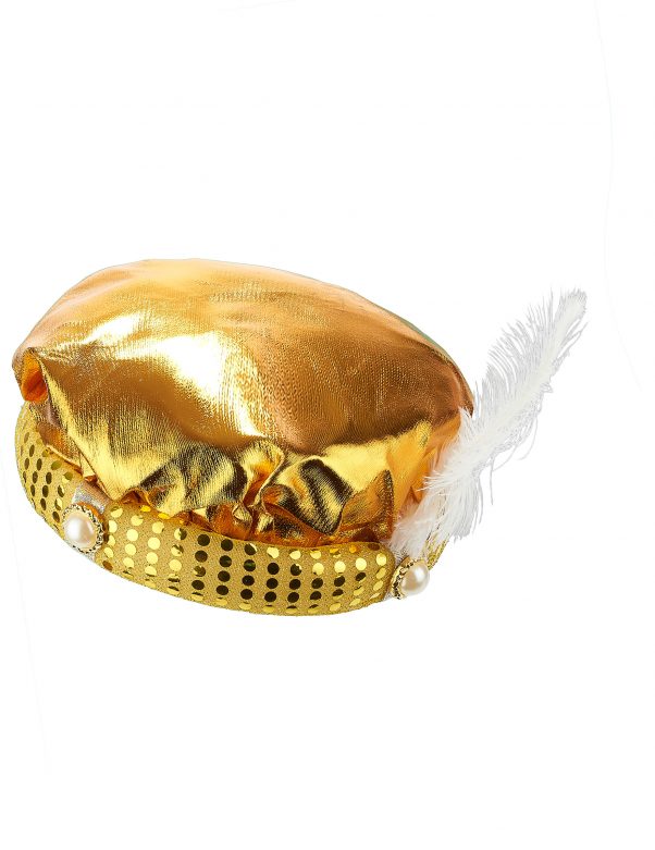 Photo du produit Coiffe turban doré sultan adulte