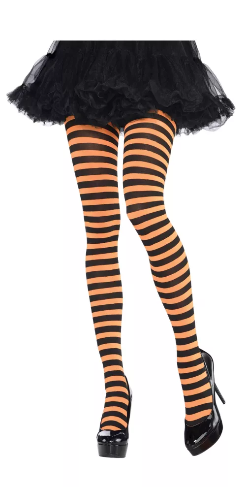 Photo du produit Collants Orange et Noir Adulte