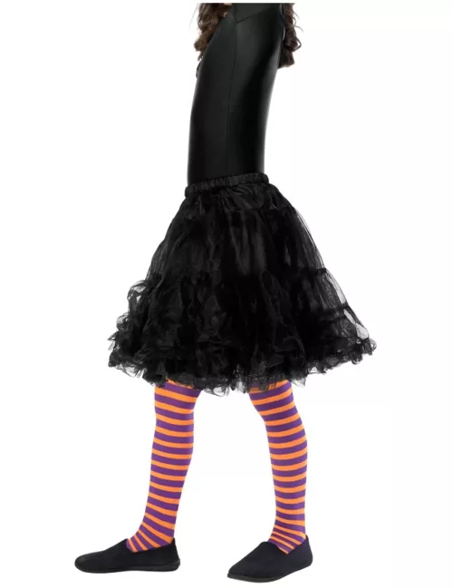 Photo du produit Collants rayés orange et violets enfant