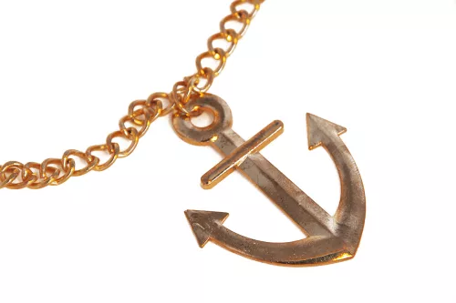 Photo du produit Collier ancre doré