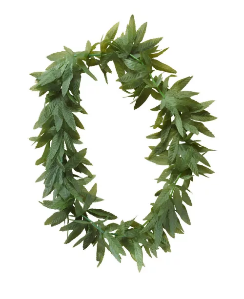 Photo du produit Collier feuilles de cannabis adulte