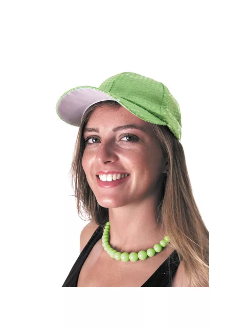 Photo du produit Collier grosses perles vertes adulte