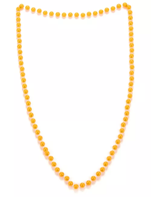 Photo du produit Collier perles orange adulte