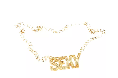Photo du produit Collier doré sexy