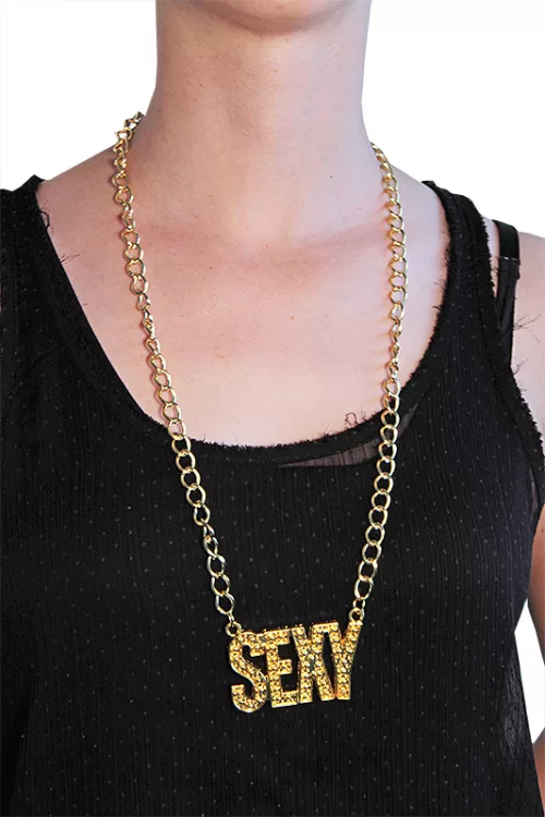 Photo du produit Collier doré sexy