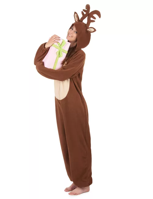 Photo du produit Combinaison à capuche renne femme