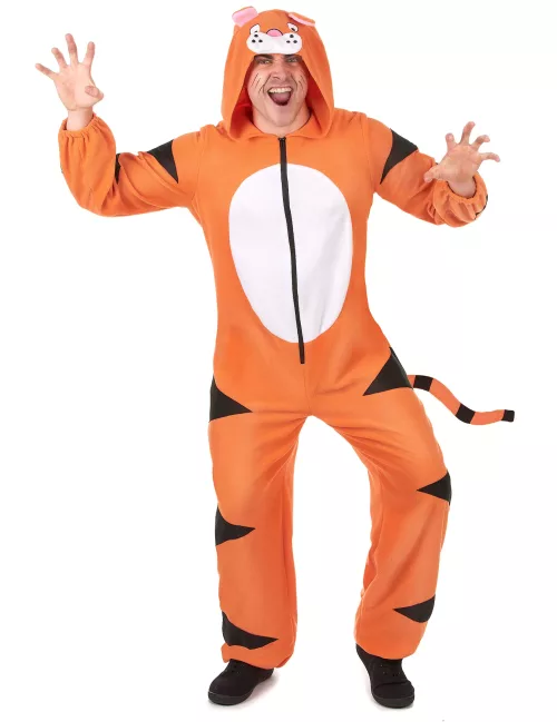 Photo du produit Combinaison à capuche tigre homme