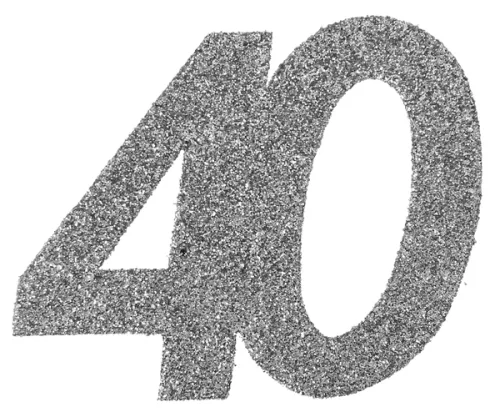 Photo du produit 6 Confettis anniversaire 40 ans