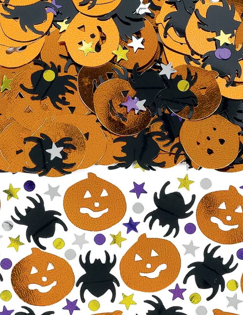 Photo du produit Confettis citrouille et araignée Halloween