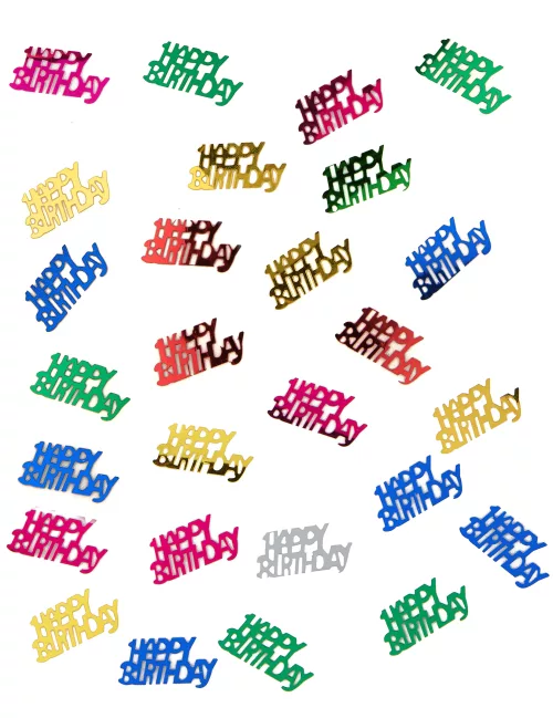 Photo du produit Confettis Happy Birthday 15g