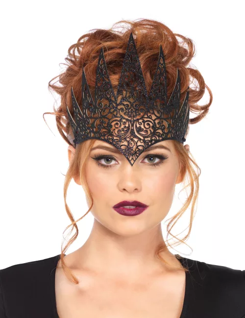 Photo du produit Couronne maléfique noire femme Halloween