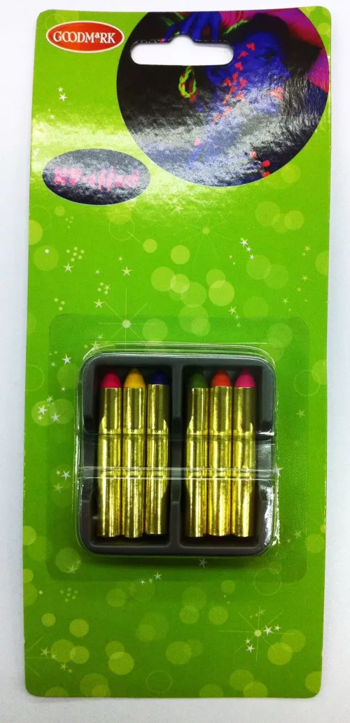 Photo du produit 6 Crayons gras fluo UV