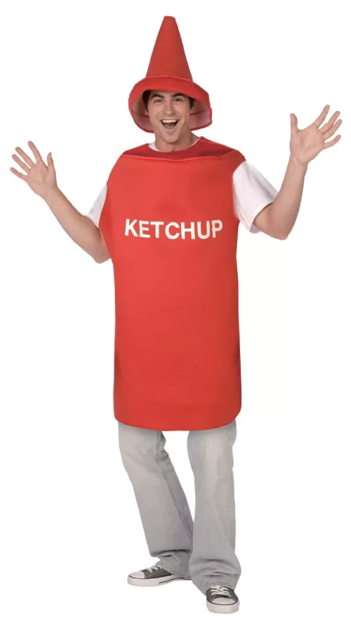 Photo du produit Déguisement pot de ketchup adulte