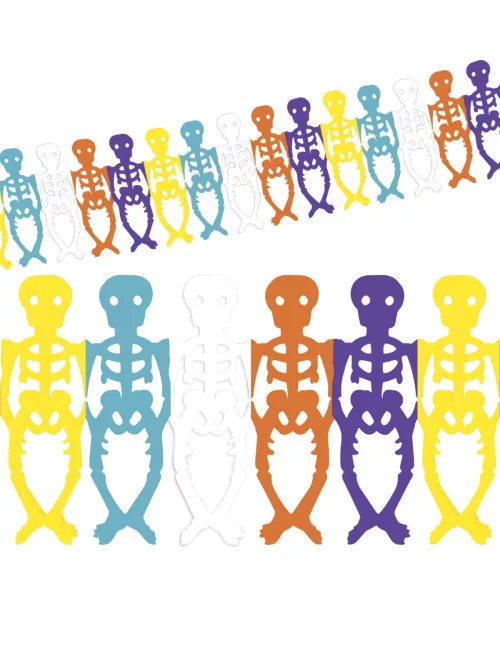 Photo du produit Guirlande squelettes colorés Dia de los muertos Halloween