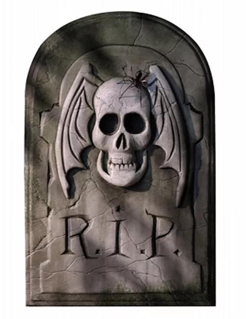 Photo du produit Décoration cartonnée Pierre tombale Halloween 29 x 46 cm