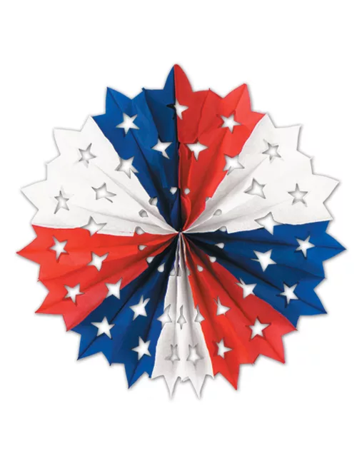 Photo du produit Décoration en papier étoile USA 28 cm