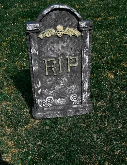 Photo du produit Décoration pierre tombale Halloween 63 x 35 cm