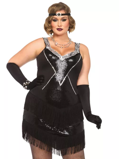 Photo du produit Déguisement années 20 avec franges et sequins femme