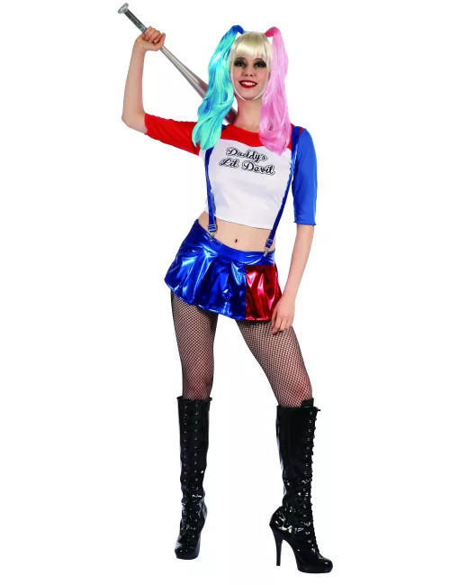 Photo du produit Déguisement Arlequine diabolique femme