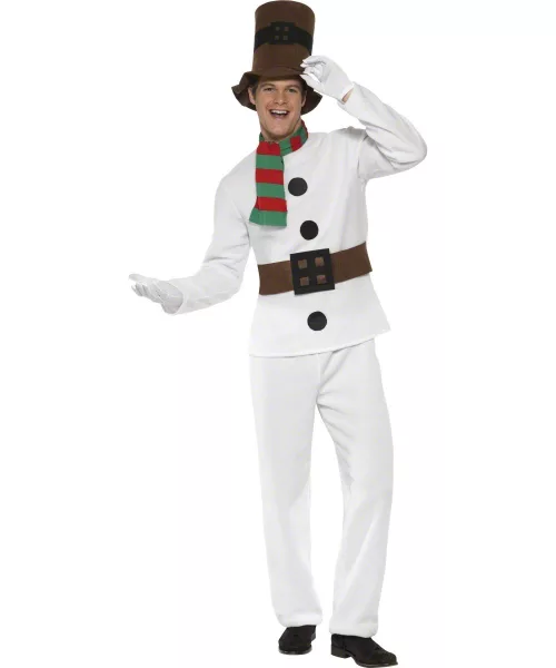 Photo du produit Déguisement bonhomme de neige blanc adulte