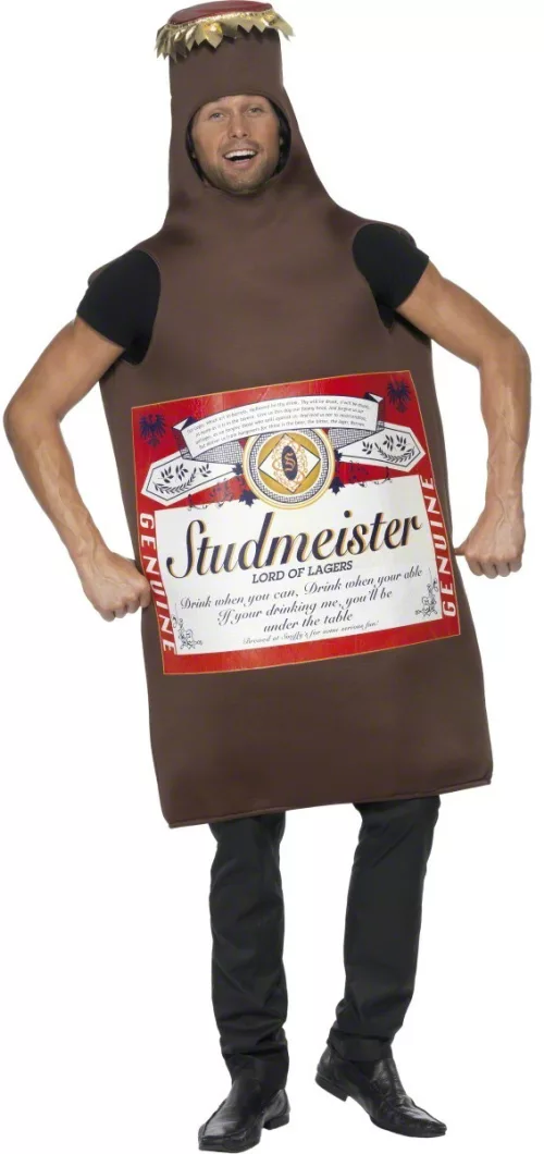 Photo du produit Déguisement bouteille de bière marron adulte