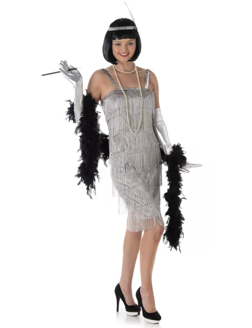 Photo du produit Déguisement charleston argent femme