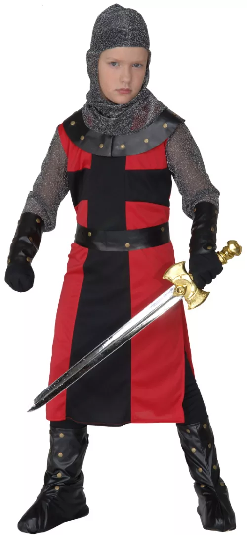Photo du produit Déguisement chevalier rouge et noir garçon