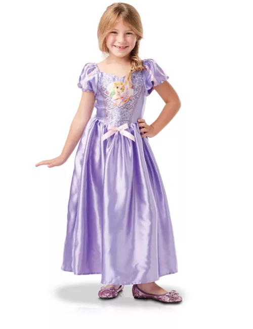 Photo du produit Déguisement classique avec sequins Raiponce fille