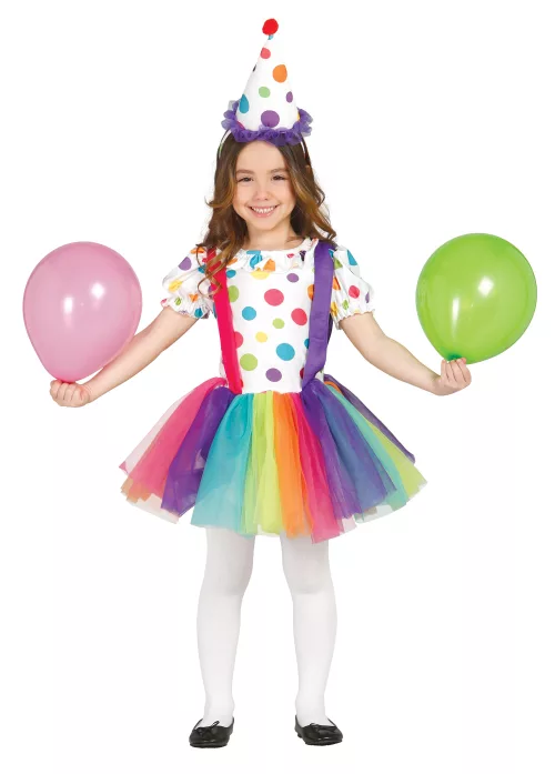 Photo du produit Déguisement clown à pois et tutu fille