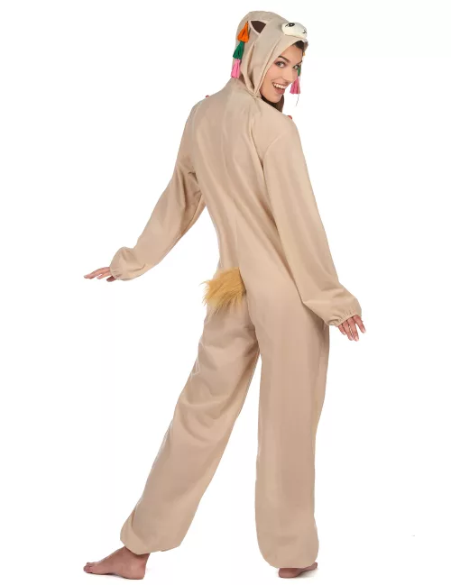 Photo du produit Déguisement combinaison à capuche lama femme