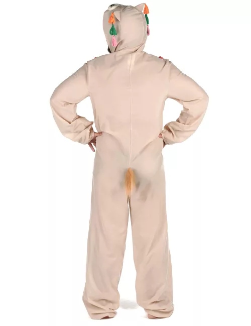 Photo du produit Déguisement combinaison à capuche lama homme
