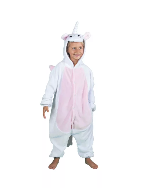 Photo du produit Déguisement combinaison licorne blanche enfant
